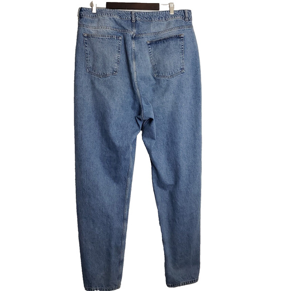 Asos Design Womens 38x36 Tall High Waisted Mom Jean Tapered‎ Leg - Picture 7 of 9